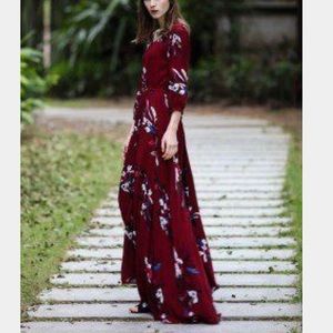 Chicwish Keep Swinging Floral maxi XS